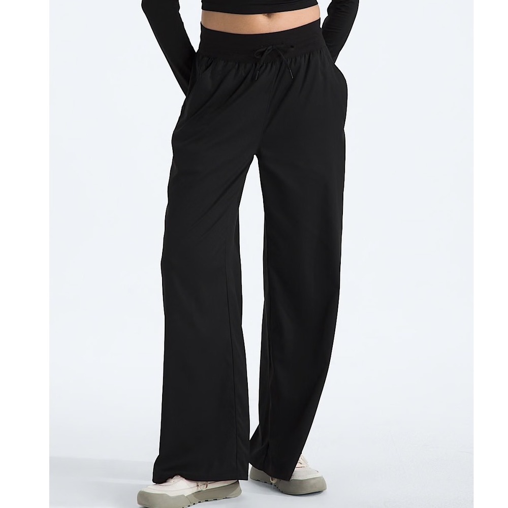 The North Face Women's Aphrodite Arise Wide Leg Pants Size S Black Outdoors